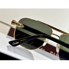 blue cartier sunglasses 8300818 Wood Black Gold