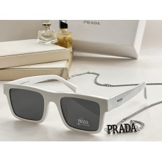 prada big circle sunglasses PR 55WV Black Grey