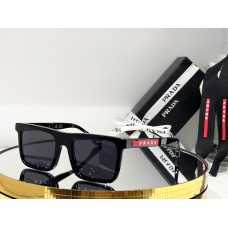pr27ns prada sunglasses PR-07YSF-06V6O2-55 Black Silver Grey