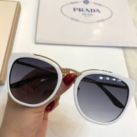 prada sunglasses sale india PR-07YSF-06V6O2-55 Transparent Tortoise